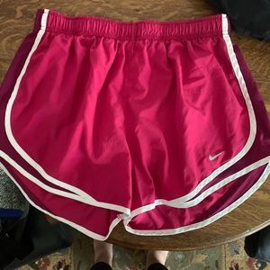 Pink nike tempo shorts